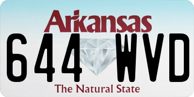AR license plate 644WVD