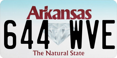AR license plate 644WVE