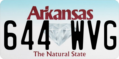 AR license plate 644WVG