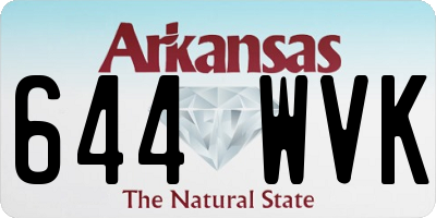 AR license plate 644WVK