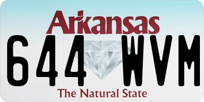 AR license plate 644WVM