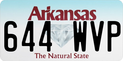 AR license plate 644WVP