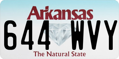 AR license plate 644WVY