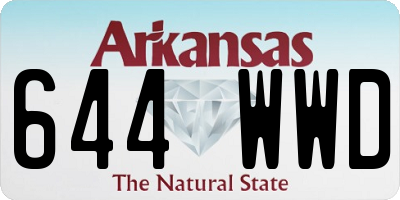 AR license plate 644WWD