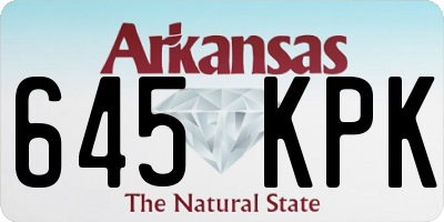 AR license plate 645KPK