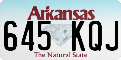 AR license plate 645KQJ