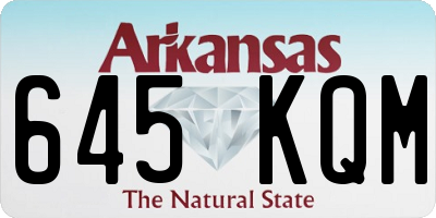 AR license plate 645KQM