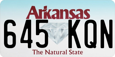 AR license plate 645KQN