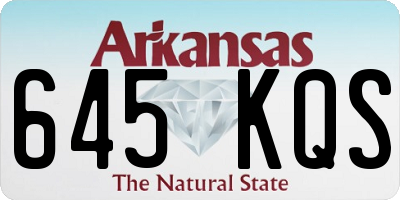 AR license plate 645KQS