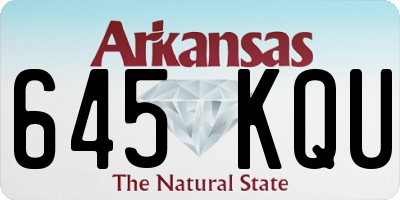AR license plate 645KQU