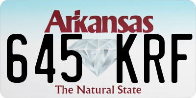 AR license plate 645KRF