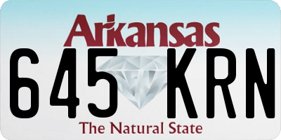 AR license plate 645KRN