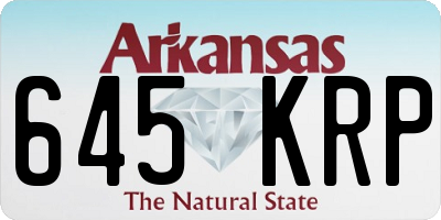 AR license plate 645KRP