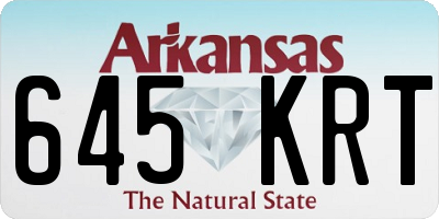 AR license plate 645KRT