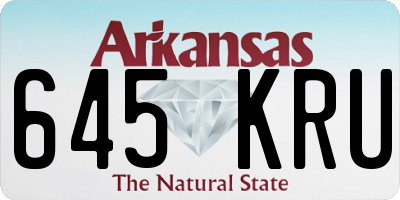 AR license plate 645KRU