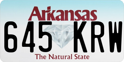 AR license plate 645KRW