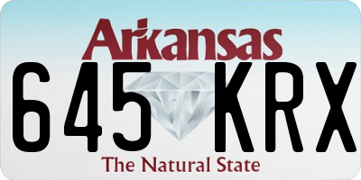 AR license plate 645KRX