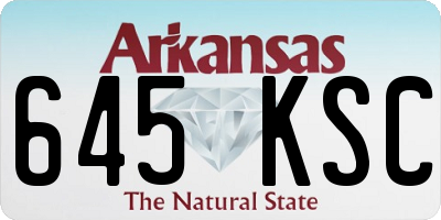 AR license plate 645KSC
