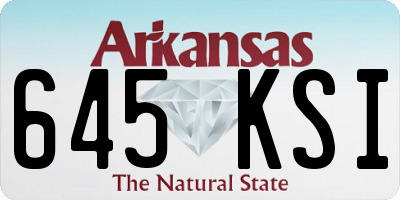 AR license plate 645KSI