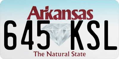 AR license plate 645KSL