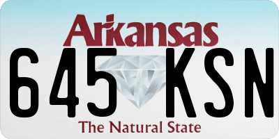 AR license plate 645KSN