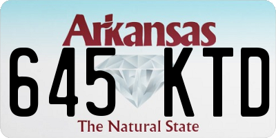 AR license plate 645KTD