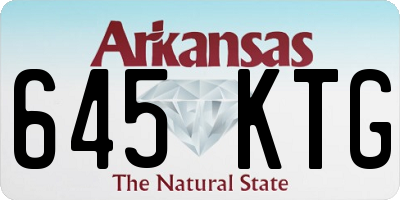 AR license plate 645KTG