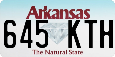 AR license plate 645KTH