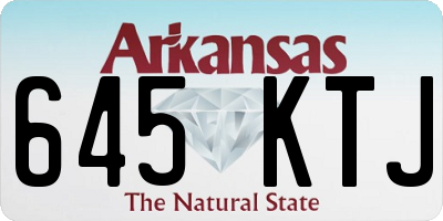 AR license plate 645KTJ