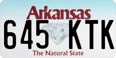 AR license plate 645KTK
