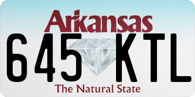 AR license plate 645KTL