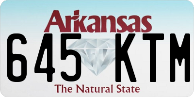 AR license plate 645KTM