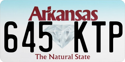 AR license plate 645KTP