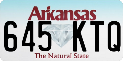 AR license plate 645KTQ