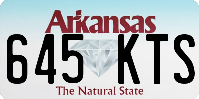 AR license plate 645KTS