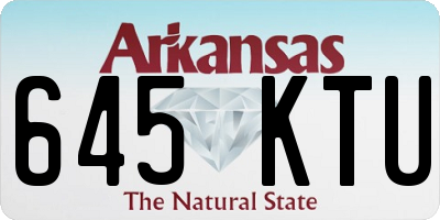 AR license plate 645KTU