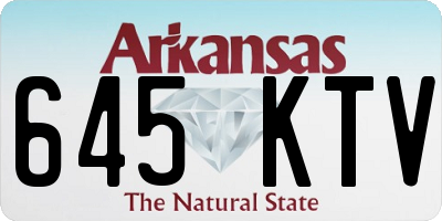 AR license plate 645KTV