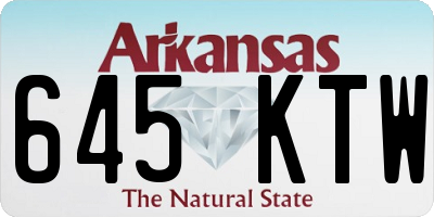 AR license plate 645KTW