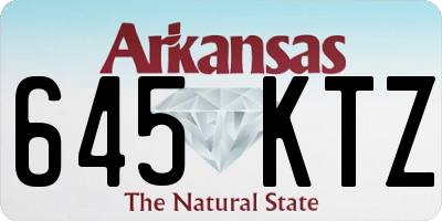 AR license plate 645KTZ