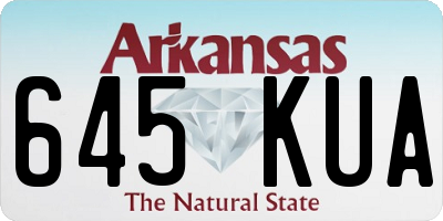 AR license plate 645KUA