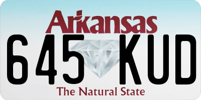 AR license plate 645KUD