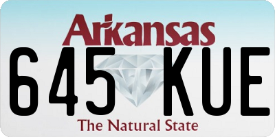 AR license plate 645KUE