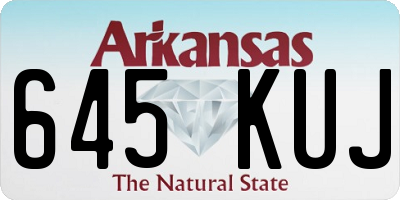 AR license plate 645KUJ