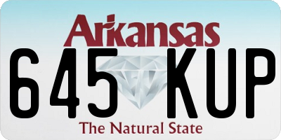 AR license plate 645KUP
