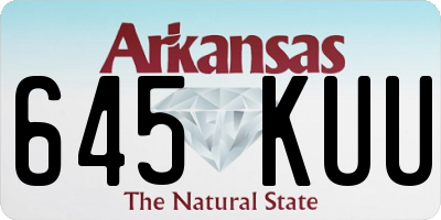 AR license plate 645KUU