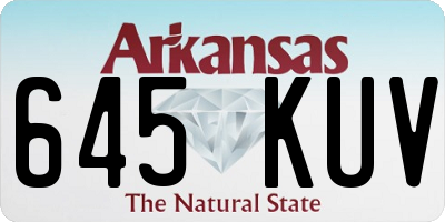 AR license plate 645KUV