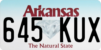 AR license plate 645KUX
