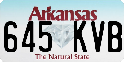 AR license plate 645KVB