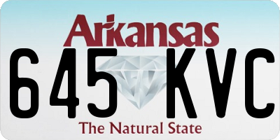 AR license plate 645KVC