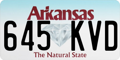 AR license plate 645KVD